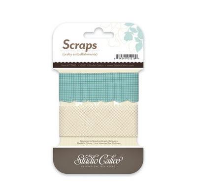 Studio Calico - Memoir - Scraps Tissue Trims  (sold in 3's)