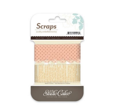 Studio Calico - Autumn Press - Scraps Tissue Trims  (sold in 3's)