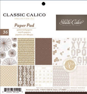 Studio Calico - Classic Calico 3 - 6x6 Paper Pad  (sold in 3's)