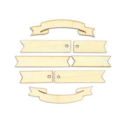 Studio Calico - Classic Calico 3 - Wood Veneer - Banners  (sold in 3's)