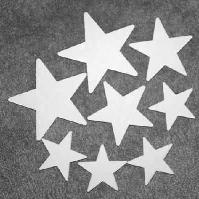 Scrapping Clearly - Acrylic Shapes Stars 8/pk  (sold in 3's)