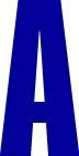 SEI - Blue 2" Block Letters  (sold in 3's)