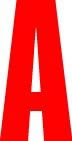SEI - Red 2" Block Letters  (sold in 3's)