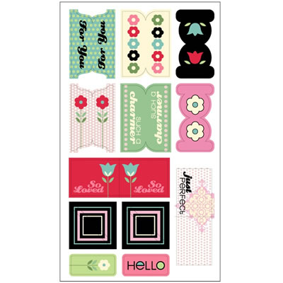SEI - Penelope - Fab Fabric Stickers  (sold in 3's)