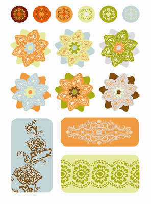 SEI - Oasis - Epoxy Stickers  (sold in 3's)