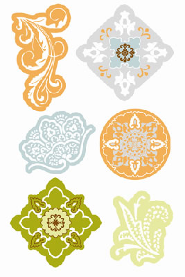 SEI - Oasis - Die-Cut Accents  (sold in 3's)