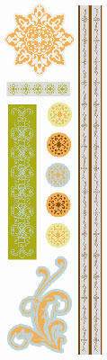 SEI - Oasis - Sticker Strips  (sold in 3's)