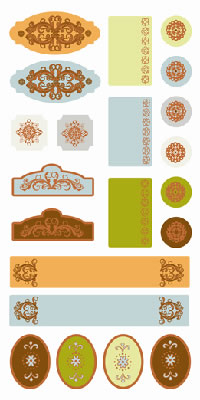 SEI - Oasis - Coaster Tags  (sold in 3's)