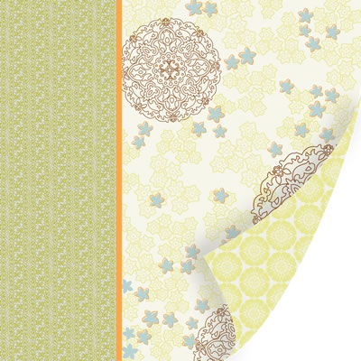 SEI - Oasis - Samarkand 12x12 d/sided foil paper  (pack of 5)