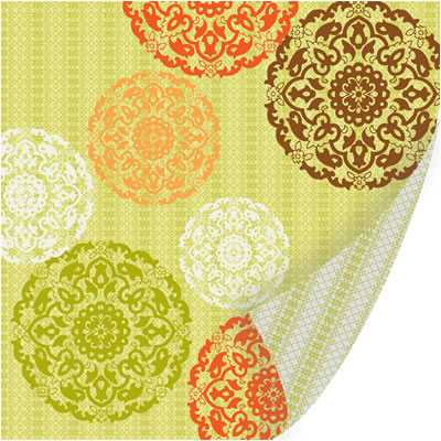 SEI - Oasis - Sichuan 12x12 d/sided foil paper  (pack of 5)