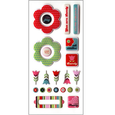 SEI - Penelope - Puff Element Stickers  (sold in 3's)
