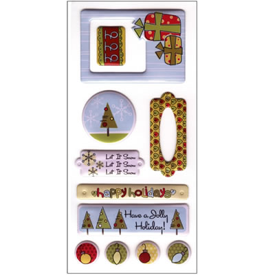 SEI - DD Holiday - Puff Element Stickers  (sold in 3's)
