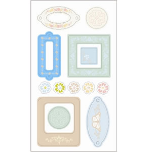 SEI - Morning Meadow - Epoxy Stickers  (sold in 3's)
