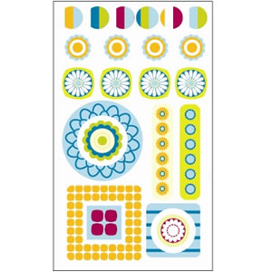 SEI - Citrus Kick - Epoxy Stickers  (sold in 3's)