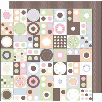 SEI - So Girly - Betty Blocks 12x12 patterned paper  (pack of 10)