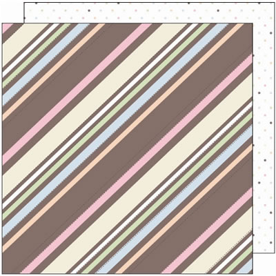 SEI - So Girly - Daisy Diagonals 12x12 patterned paper  (pack of 10)