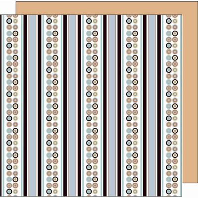 SEI - Such a Boy - Rusty Rows 12x12 patterned paper  (pack of 10)