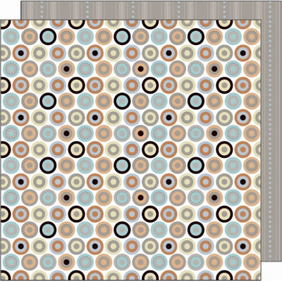 SEI - Such a Boy - Stuart Circles 12x12 patterned paper  (pack of 10)