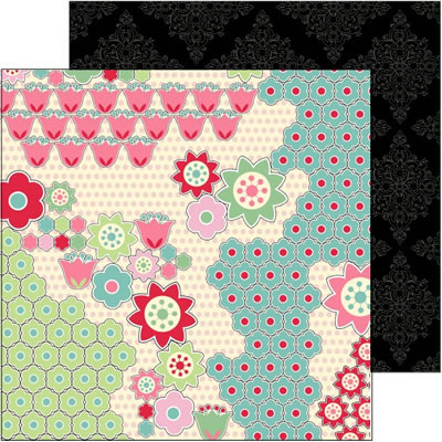 SEI - Penelope - Pretty Patch 12x12 patterned paper  (pack of 10)