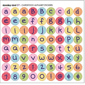 SEI - DD Girl - Cardstock Alpha Stickers  (pack of 5)