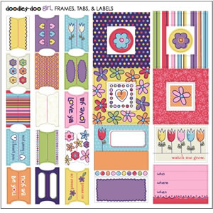 SEI - DD Girl - Cardstock Tabs & Frames  (pack of 5)