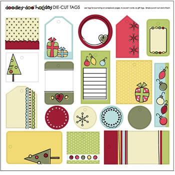 SEI - DD Holiday - Die Cut Tags  (pack of 5)