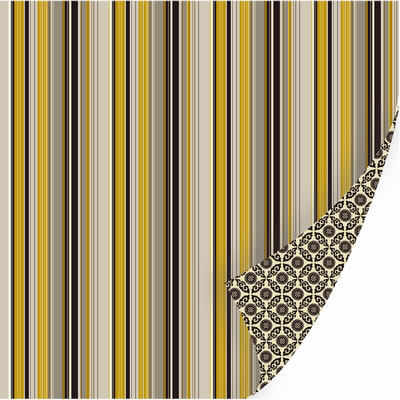 SEI - Windsor - Darcy 12x12 d/sided foil paper  (pack of 5)