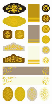 SEI - Windsor - Coaster Tags  (sold in 3's)