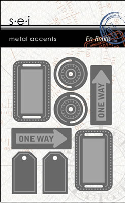 SEI - En Route - Metal Accents  (sold in 3's)