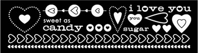 SEI - Cupids Candy - Iron On Transfers  (sold in 3's)