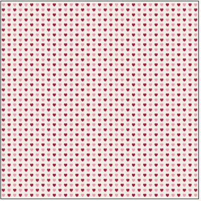 SEI - Twitterpated 12x12 Valentine Velvet Paper  (sold in 3's)