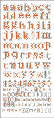 SEI - Basketball Sporty Alphabet Stickers  (pack of 5)