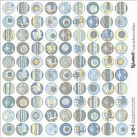 SEI - Beatnik Boy Cardstock Alphabet Stickers  (pack of 5)
