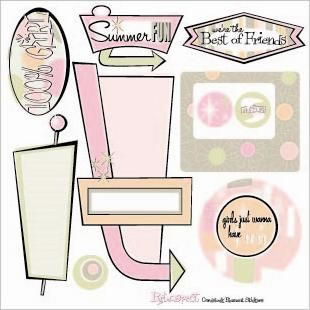 SEI - Groovy Gal Journaling Stickers  (pack of 5)