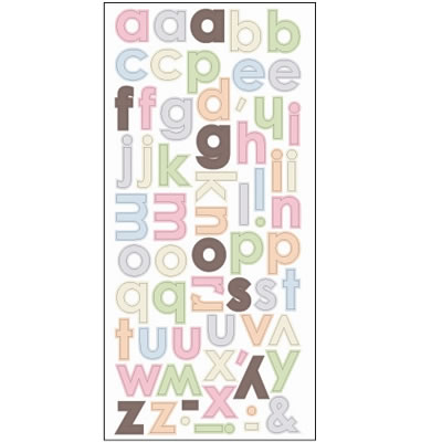 SEI - So Girly - Alphabet Stickers  (sold in 3's)