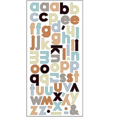SEI - Such a Boy - Alphabet Stickers  (pack of 3)
