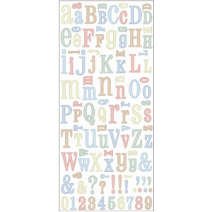 SEI - Morning Meadow - Alphabet Stickers  (sold in 3's)