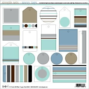 SEI - Savvy Die Cut Tags  (pack of 5)