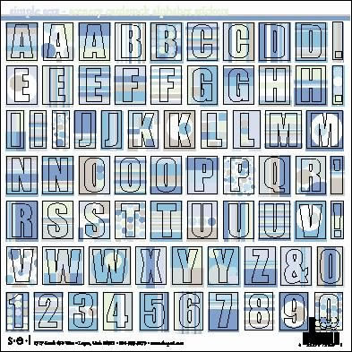 SEI - Scenery Cardstock Alphabet Stickers  (pack of 5)