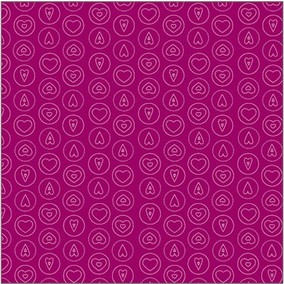SEI - Cupids Candy - Cupids Cookies 12x12 Velvet Paper  (sold in 3's)