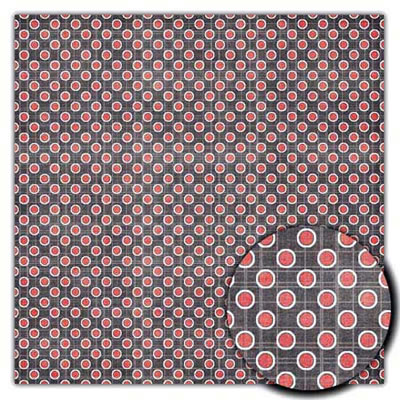 Sassafras Lass - Sweet Skully  Commandeered 12x12 paper   (pack of 10)