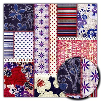 Sassafras Lass - Felicity  Delight 12x12 paper  (pack of 10)