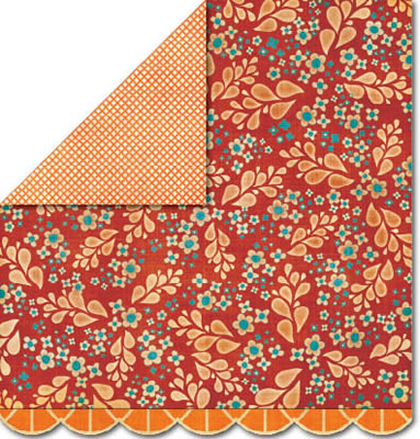 Sassafras Lass - Life at the Pole  Mulberry Spice 12x12 double-sided paper  (pack of 10)