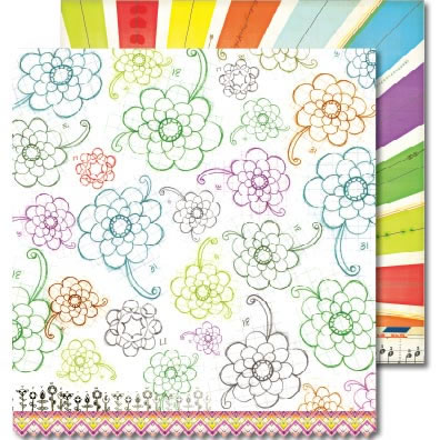 Sassafras Lass - Anthem  Full Bloom 12x12 double-sided paper    (pack of 10)