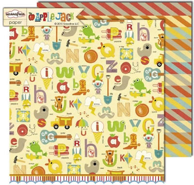 Sassafras Lass - Apple Jack  Fundamentals 12x12 double-sided paper    (pack of 10)