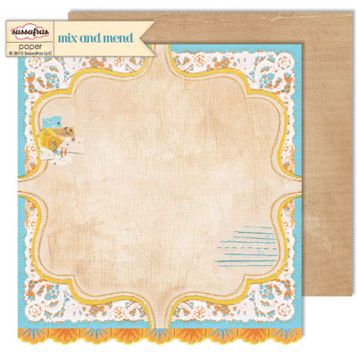 Sassafras Lass - Mix & Mend  Tailored Sweetly 12x12 double-sided paper (pack of 10)