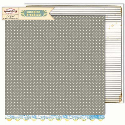 Sassafras Lass - Sunshine Broadcast  Static 12x12 double-sided paper    (pack of 10)