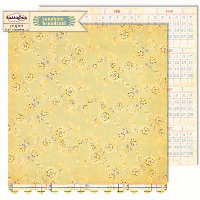 Sassafras Lass - Sunshine Broadcast  Kindle 12x12 double-sided paper    (pack of 10)