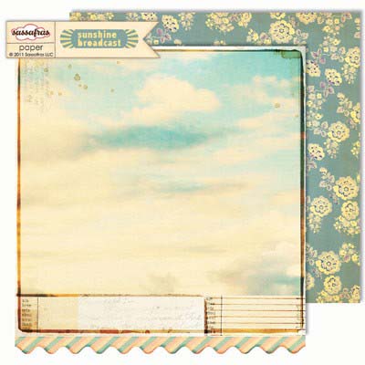 Sassafras Lass - Sunshine Broadcast  Enlighten 12x12 double-sided paper    (pack of 10)