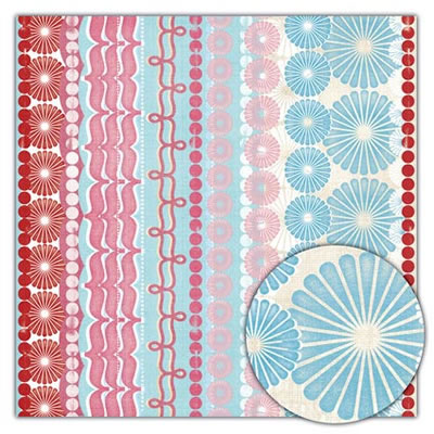 Sassafras Lass - Scrumptious  Sweet Confections 12x12 patterned paper    (pack of 10)
